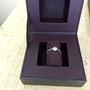 Monica Vinader Fiji friendship ring silver diamond